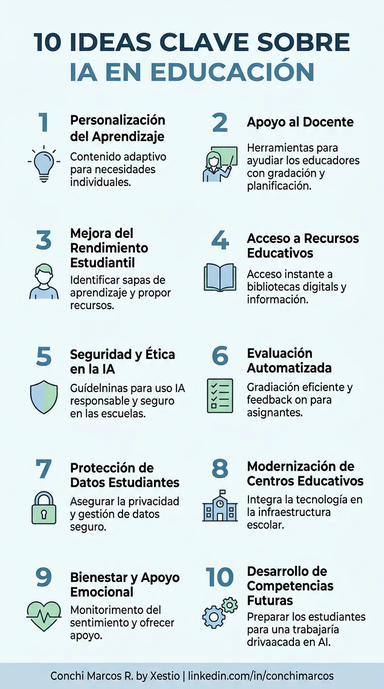 10 ideas clave sobre la IA en la Educación.